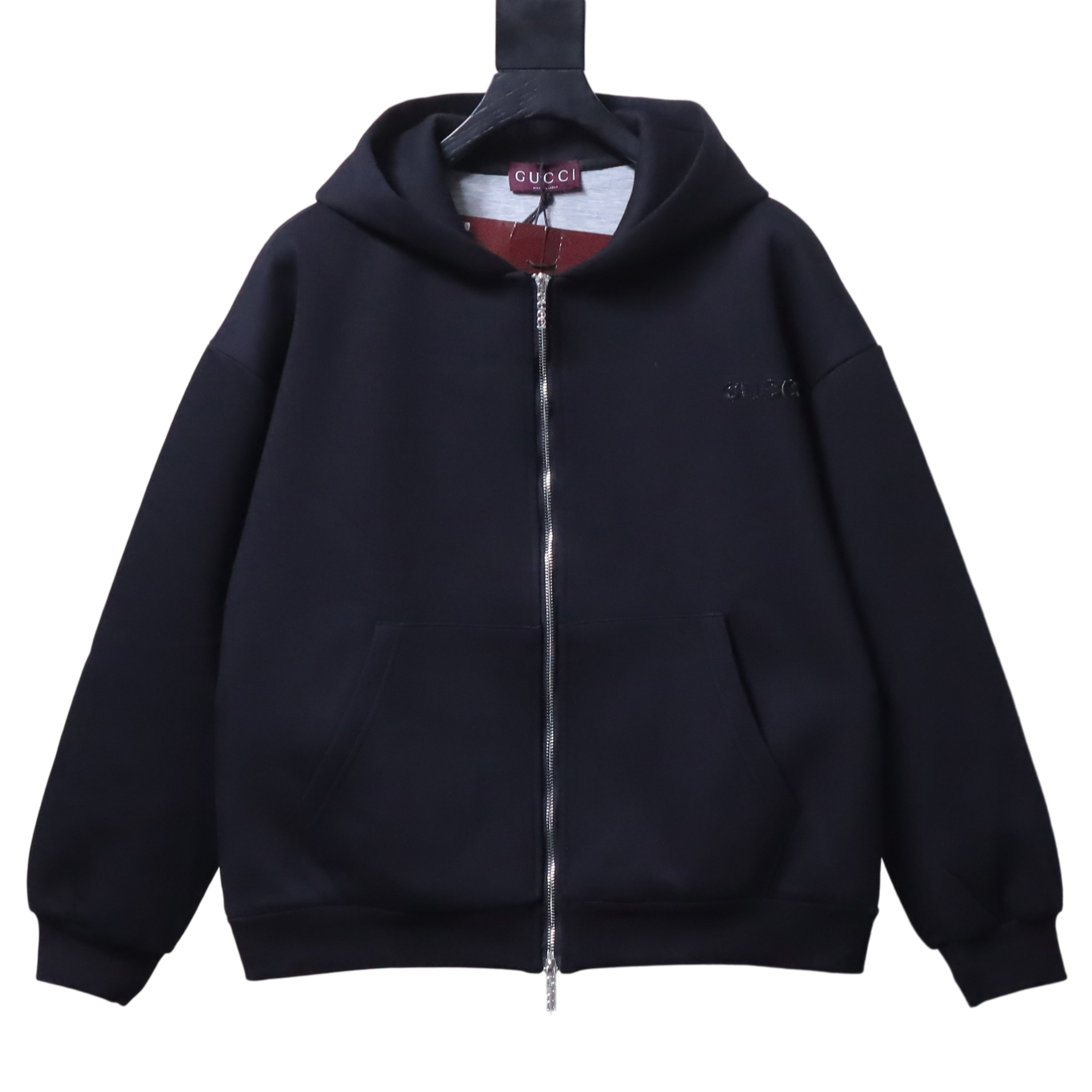 Gucci Zip-Up Sweatshirt Jacket Black Reps - Pk Stockx