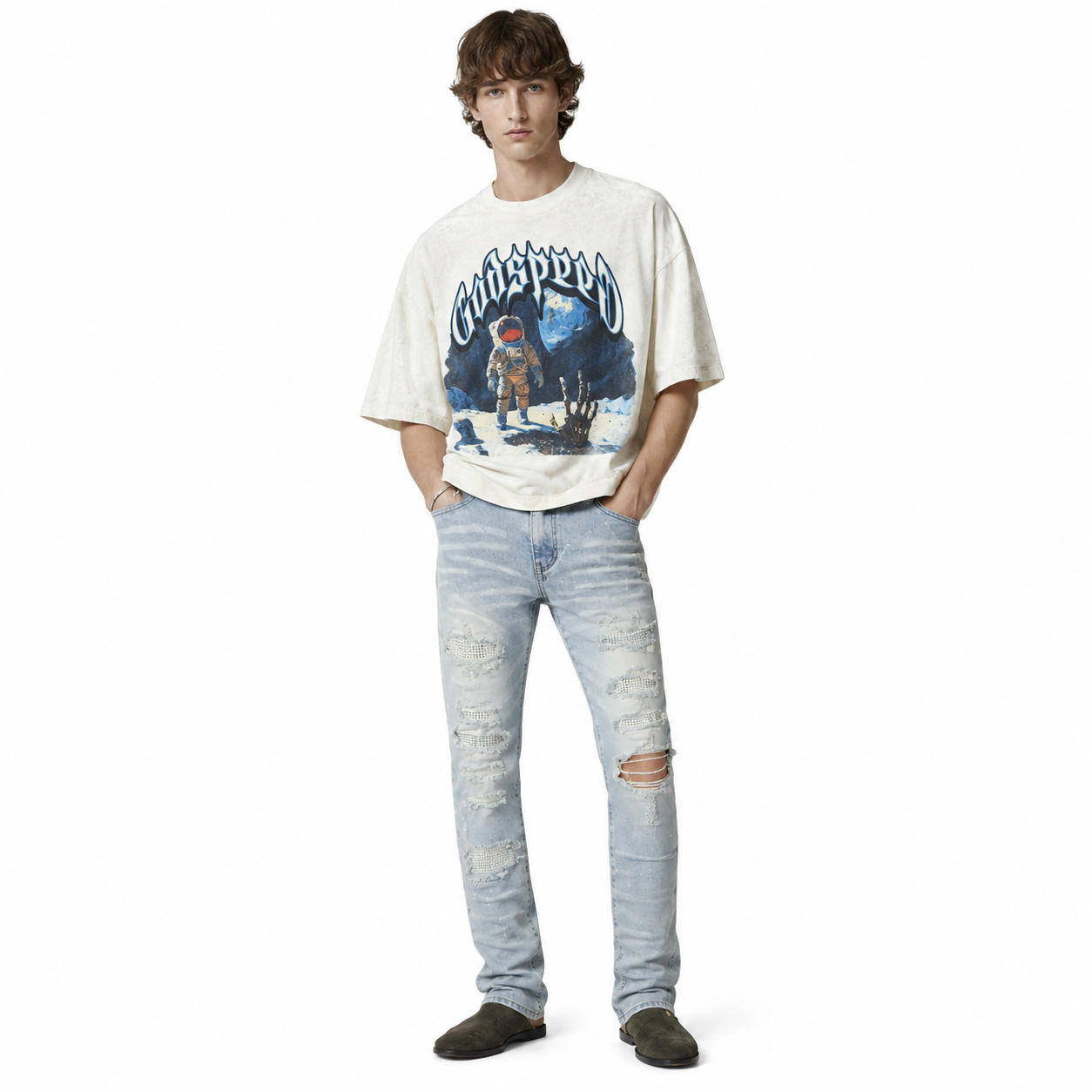 Godspeed T-Shirt-3123#+Amiri Jean 808-1 Reps - Pk Stockx