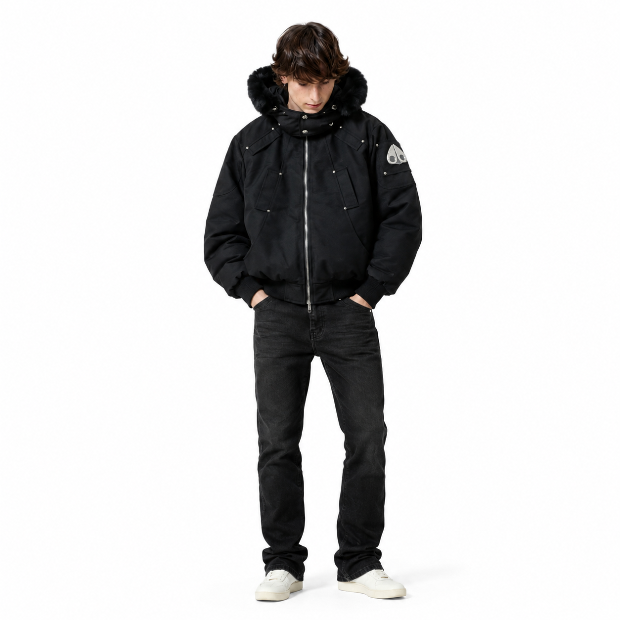 Moose knuckles Men's down jacket Black (NFC)+Amiri Jeans PK 5902 Reps - Pk Stockx