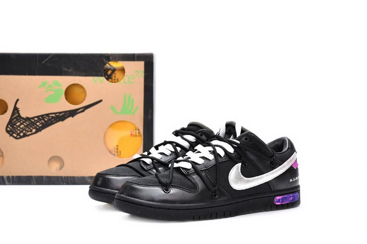 Unboxing OFF WHITE x Nike Dunk SB Low The 50 NO.50 From reps Shoes Website - PkStockX