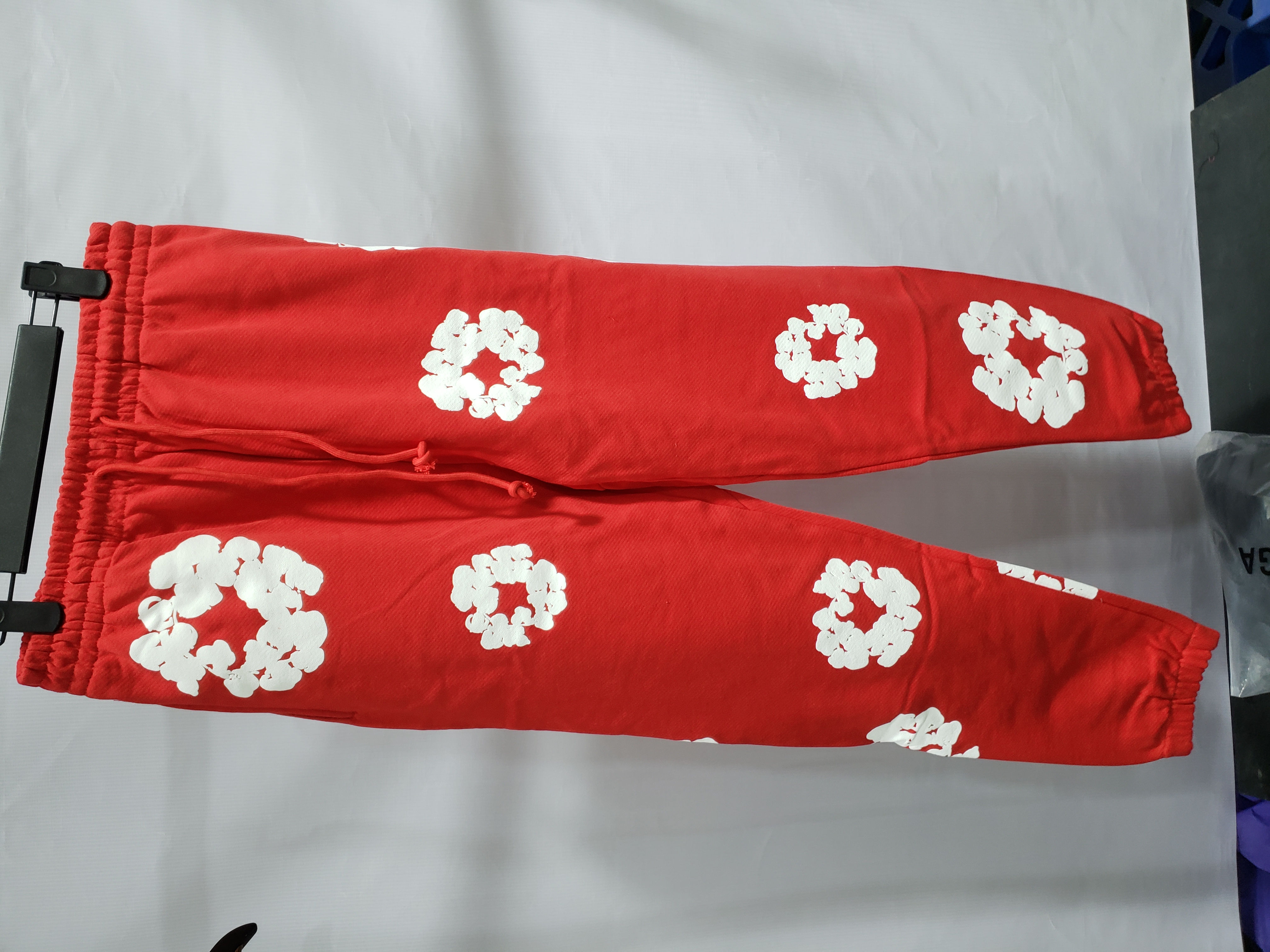 QC Photos For Denim Tears The Cotton Wreath Sweatpant Red