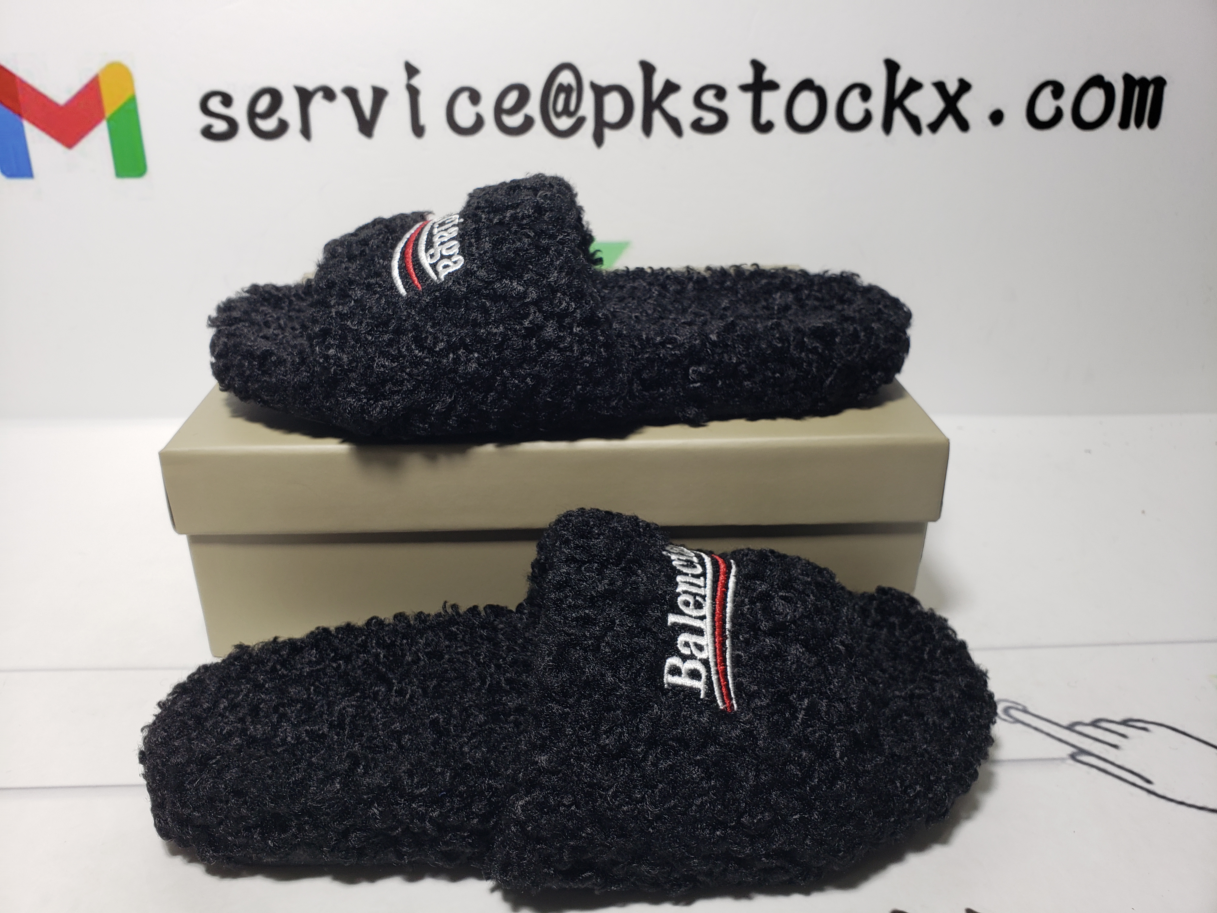 Balenciaga Furry Slides