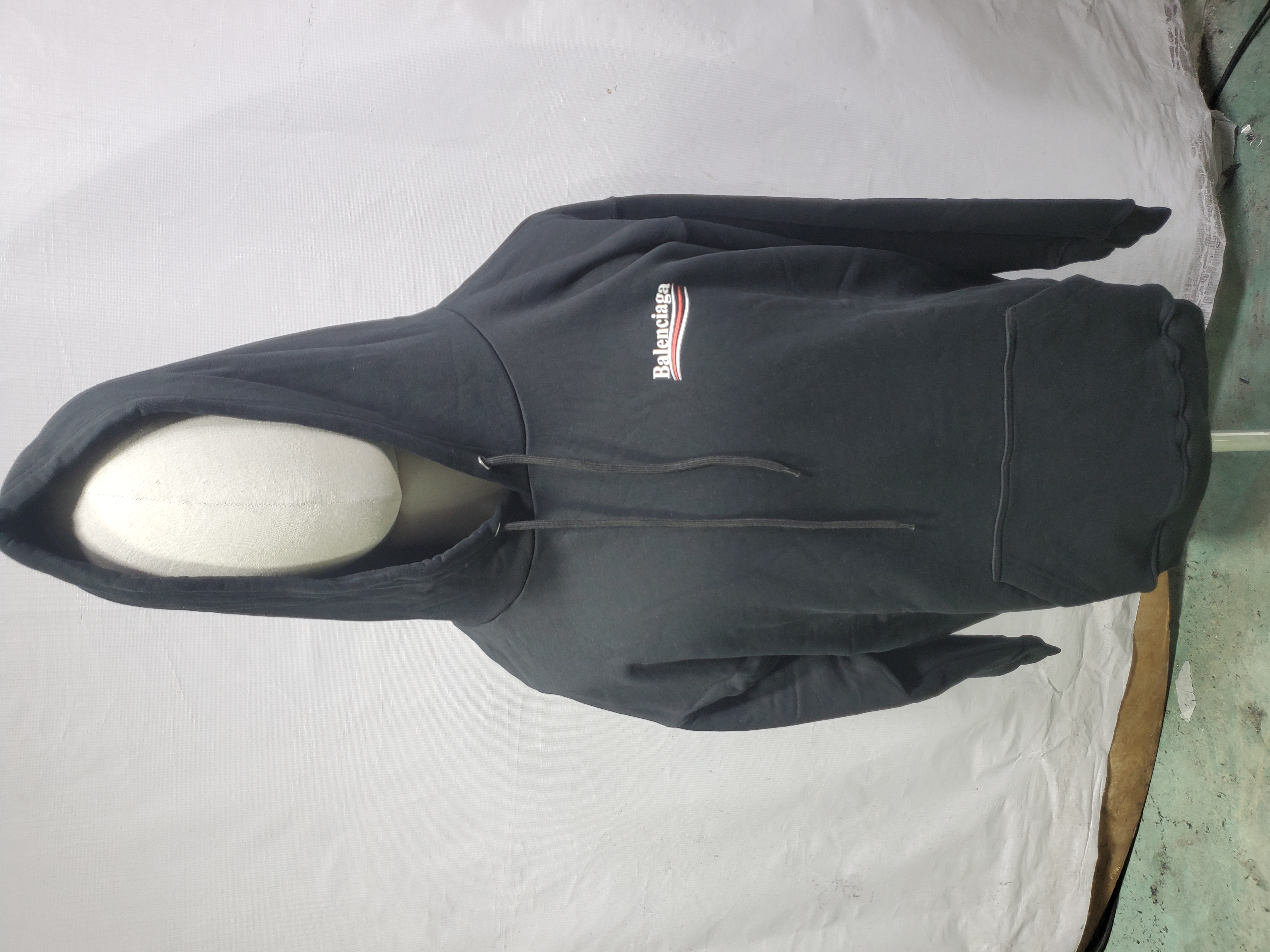 Balenciaga Political Campaign Hoodie Medium Fit 'Black'