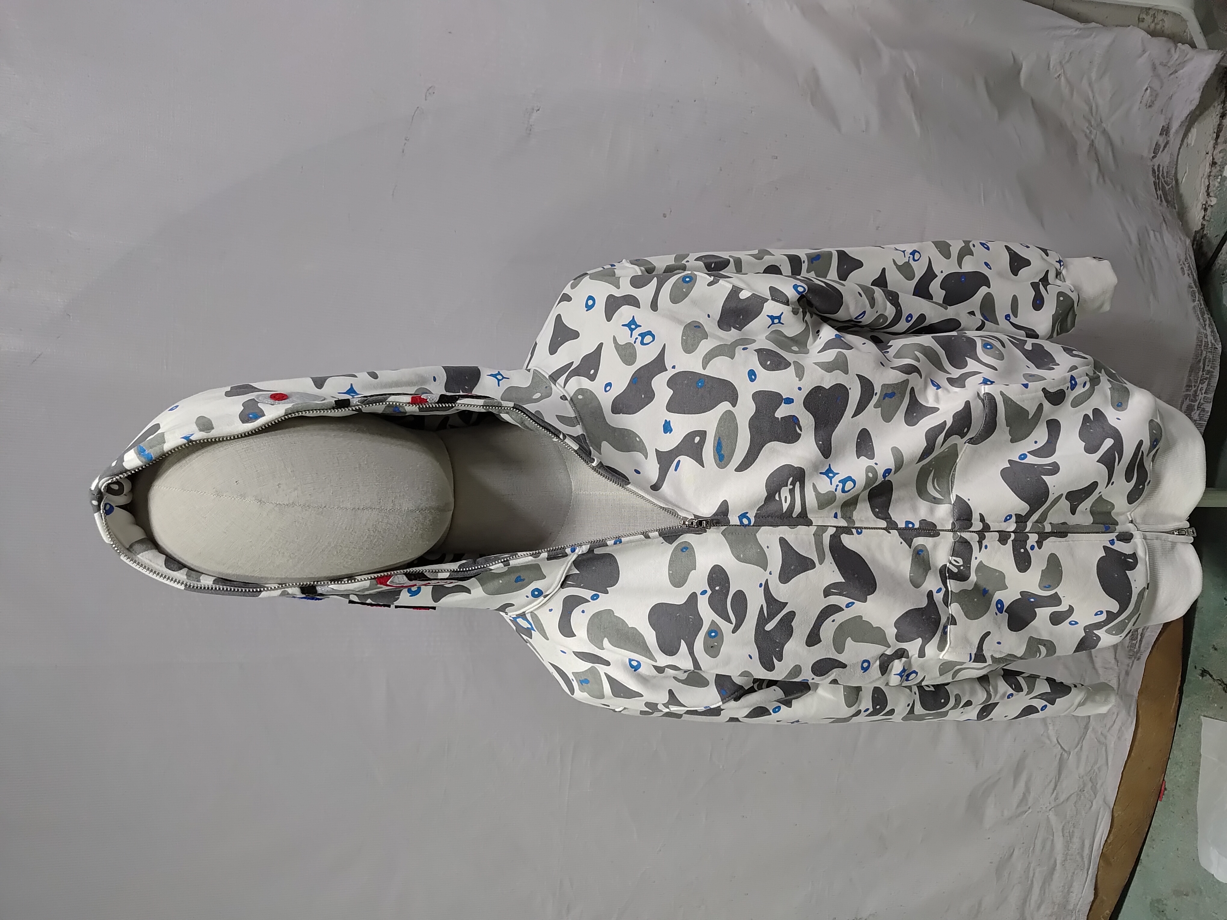 BAPE Zip Hoodie Starry Blank