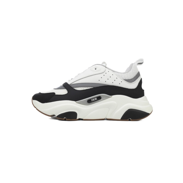 Dior White Black 'B22' Sneakers Cream