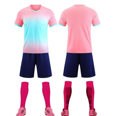 Conjunto de Futebol com Numeração em Estoque, Uniforme de Treino para Academias e Acampamentos 01
