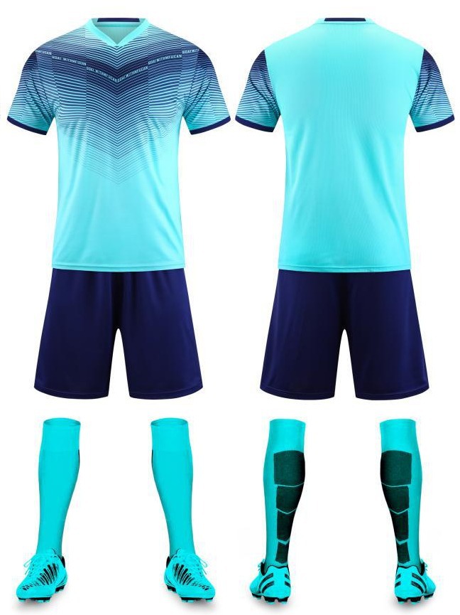 Conjunto de Futebol de Manga Curta de Secagem Rápida, Uniforme de Jogo e Treino Personalizado para Adultos e Crianças 