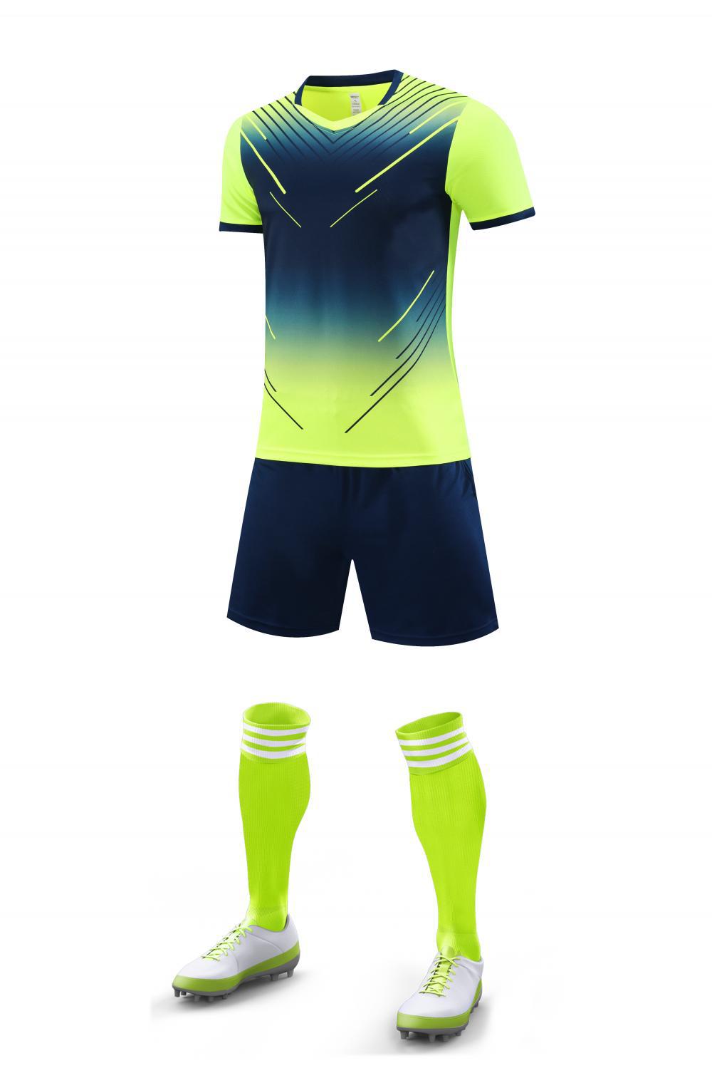 Novo Conjunto de Futebol de Secagem Rápida e Respirável, Uniforme de Treino e Jogo com Absorção de Suor