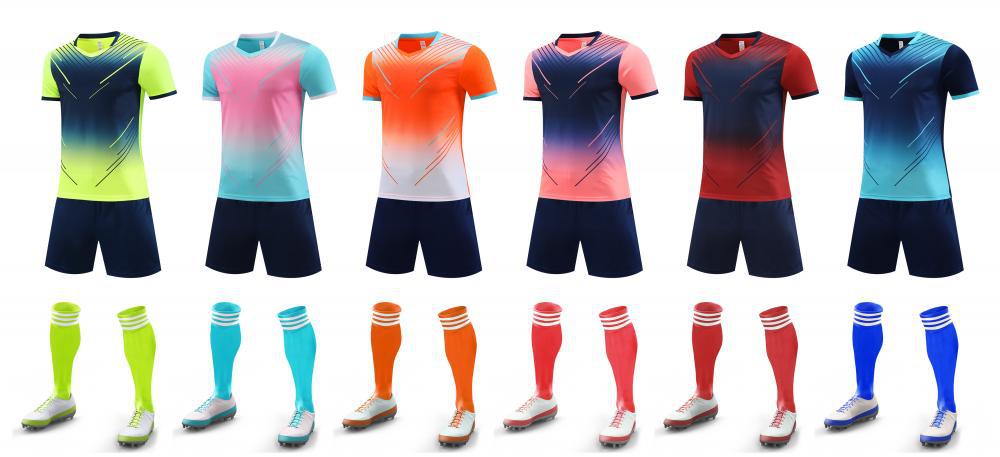 Novo Conjunto de Futebol de Secagem Rápida e Respirável, Uniforme de Treino e Jogo com Absorção de Suor