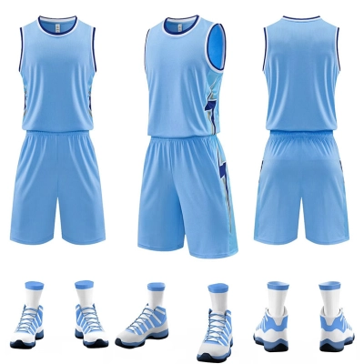 Conjunto de Basquete Respirável Secagem Rápida Unissex 02