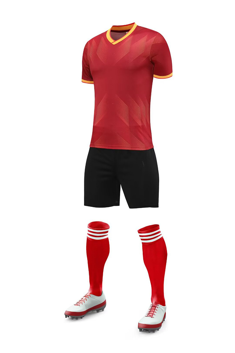 Kit uniforme futebol manga curta tecido respirável esportivo