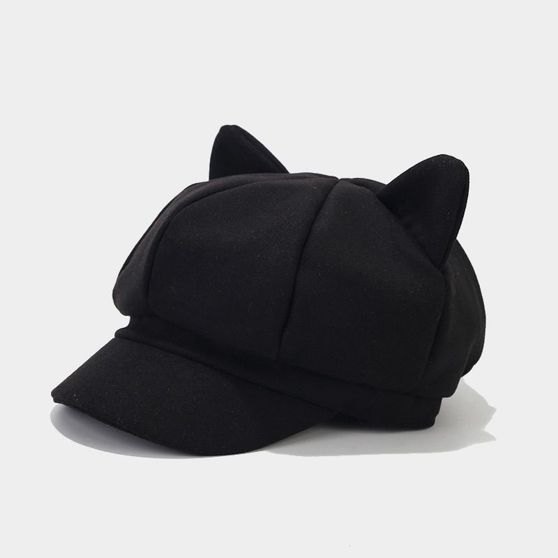 Cute Cat Ear Newsboy Cap
