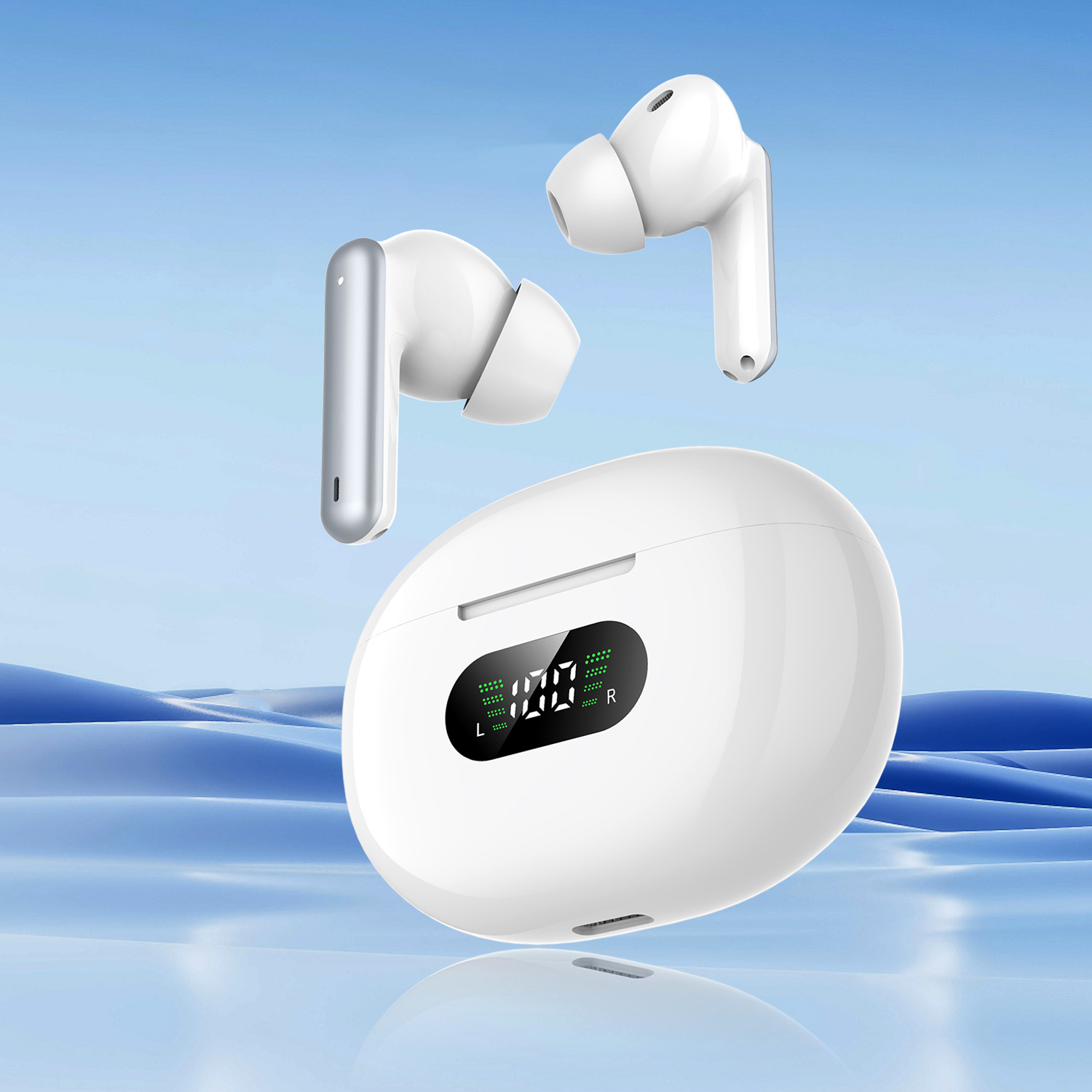 2025 AI Hearing Assist TWS Earbuds – Dual-Mode Wireless Bluetooth Earphones with ENC Noise Cancelling