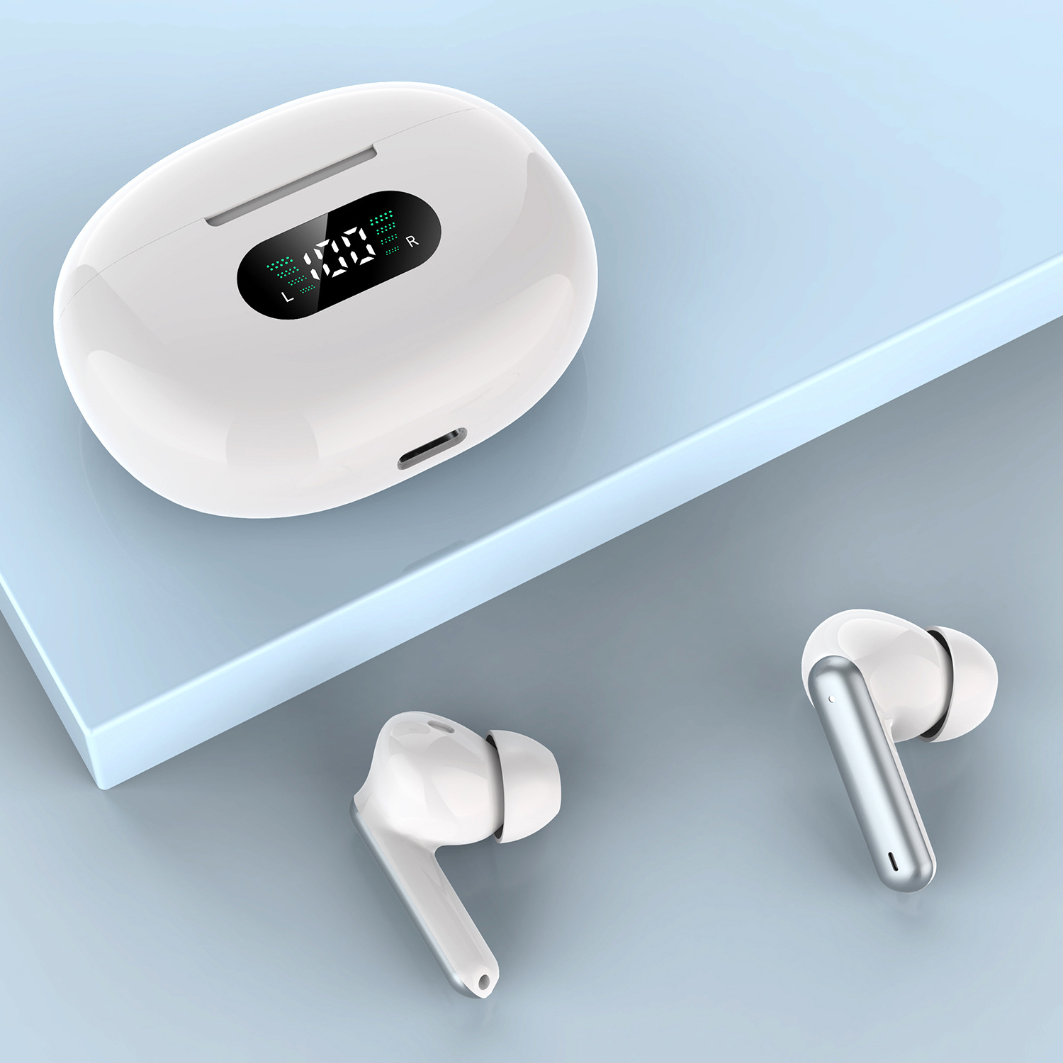 2025 AI Hearing Assist TWS Earbuds – Dual-Mode Wireless Bluetooth Earphones with ENC Noise Cancelling