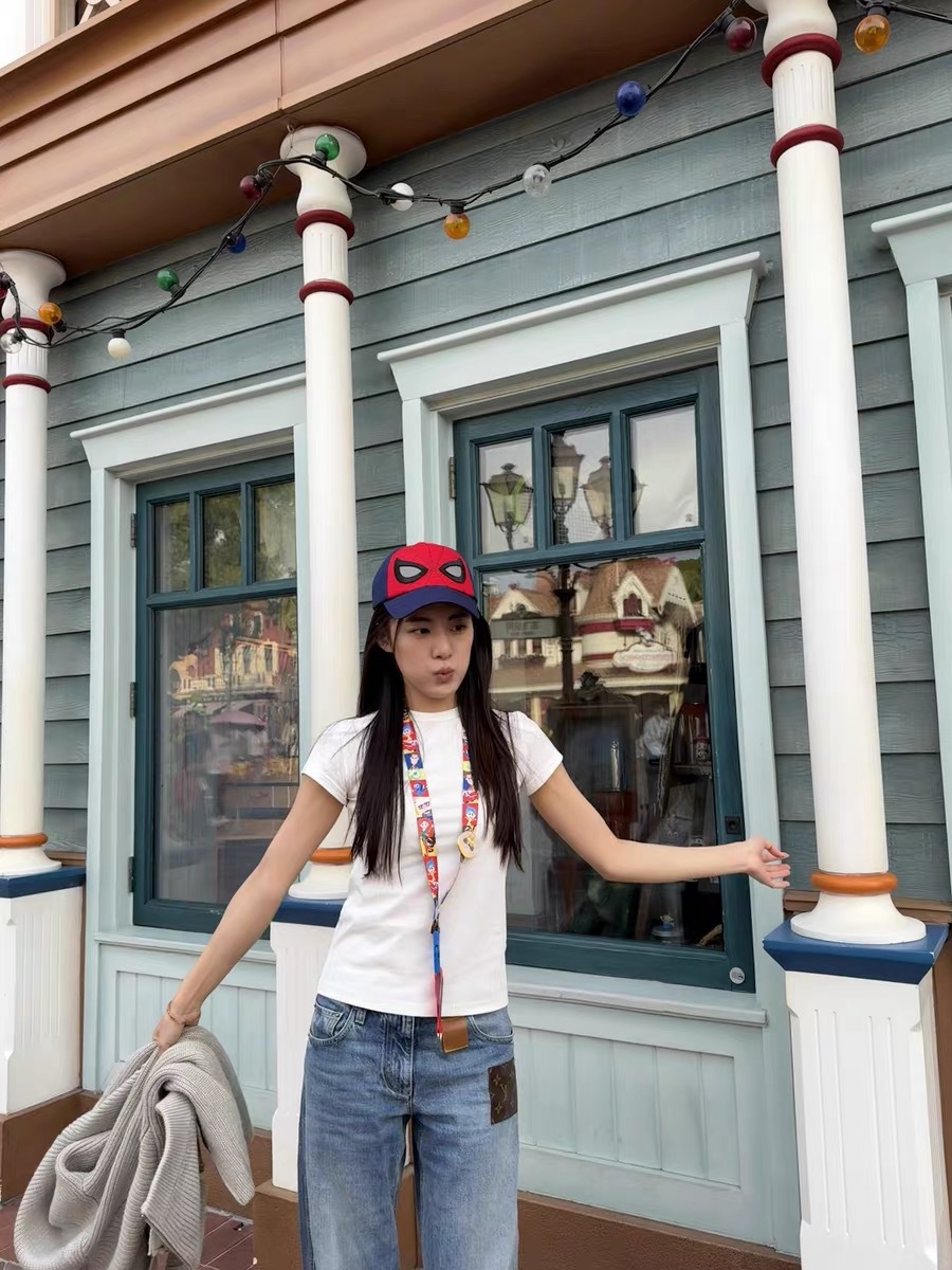 Women's Basic Multi-Color Versatile Long-Staple Cotton Flutter Sleeve Crew Neck Slim Fit Short Sleeve T-Shirt