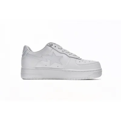 A Bathing Ape Bape Sta Low White