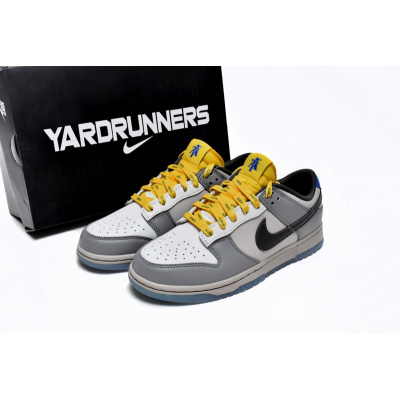 Nike Dunk Low Gray, Black and Yellow