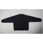 Balenciaga Pierced Round Sweatshirt Oversized in Black Faded