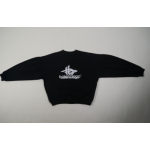 LAYERED SPORTS ROUND SWEATSHIRT OVERSIZED IN BLACK/WHITE 