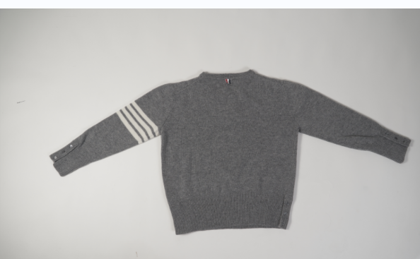 Thom Browne 4-Bar Stripe Shetland Wool Sweater35
