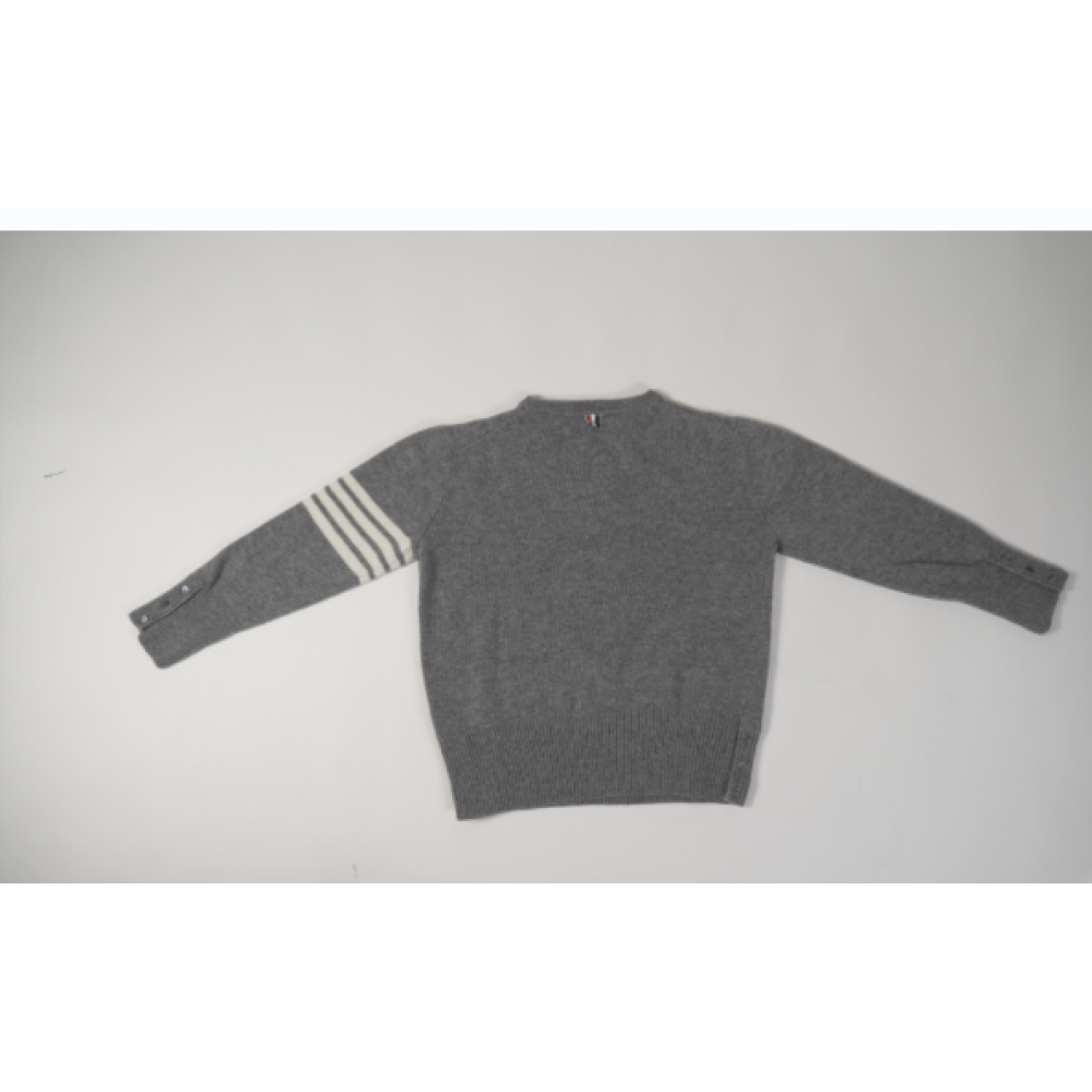 Thom Browne 4-Bar Stripe Shetland Wool Sweater35