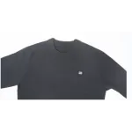 TRIOMPHE CREW NECK SWEATER IN WOOL AND CASHMERE BLACK / OFF WHITE