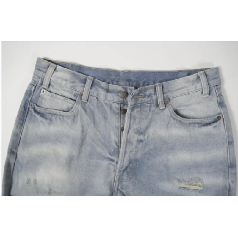 WESLEY JEANS IN WESTSIDE WASH DENIM WESTSIDE WASH DESTROYED