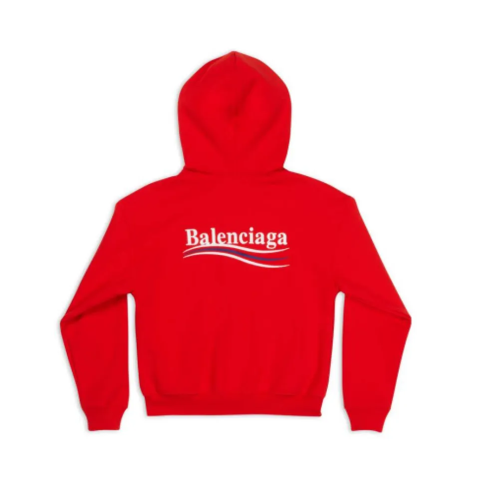 WOMEN'S POLITICAL CAMPAIGN SHRUNK ZIP-UP HOODIE SMALL FIT IN RED