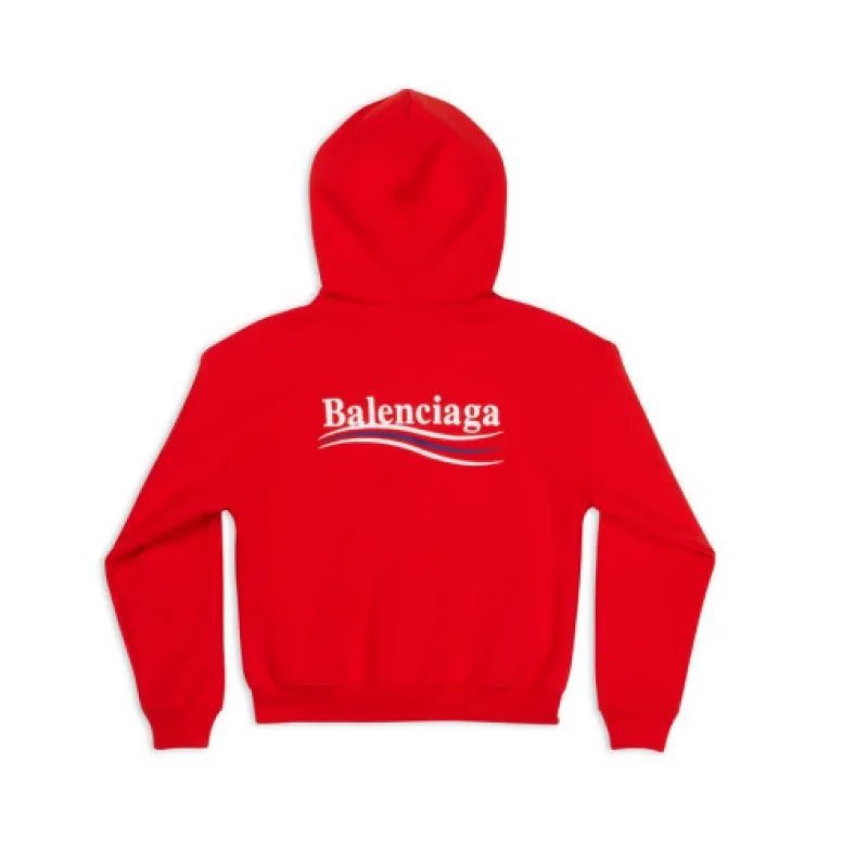 WOMEN'S POLITICAL CAMPAIGN SHRUNK ZIP-UP HOODIE SMALL FIT IN RED