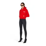 WOMEN'S POLITICAL CAMPAIGN SHRUNK ZIP-UP HOODIE SMALL FIT IN RED