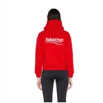 WOMEN'S POLITICAL CAMPAIGN SHRUNK ZIP-UP HOODIE SMALL FIT IN RED
