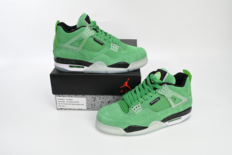 PB Batch  Air Jordan 4 Retro Emerald Green Black