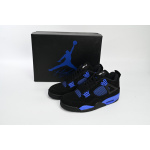 PB Batch  Air Jordan 4 Retro Black Blue