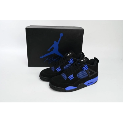 PB Batch  Air Jordan 4 Retro Black Blue 02