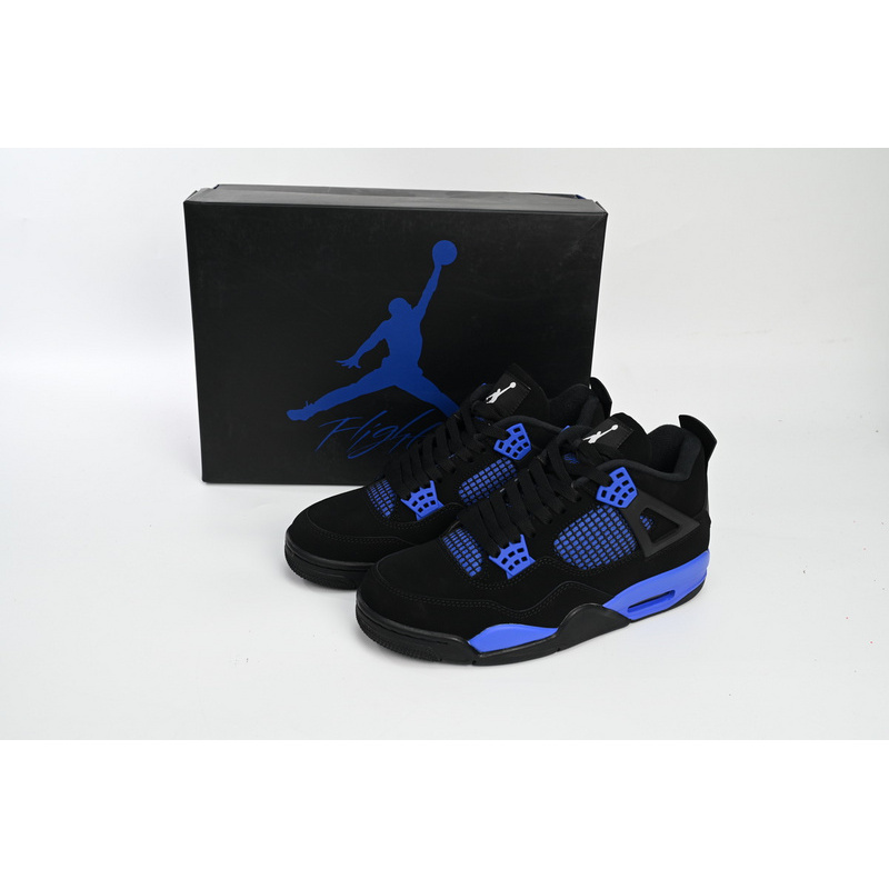 PB Batch  Air Jordan 4 Retro Black Blue