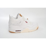 PB Batch  Levis x Air Jordan 4 Levi's White
