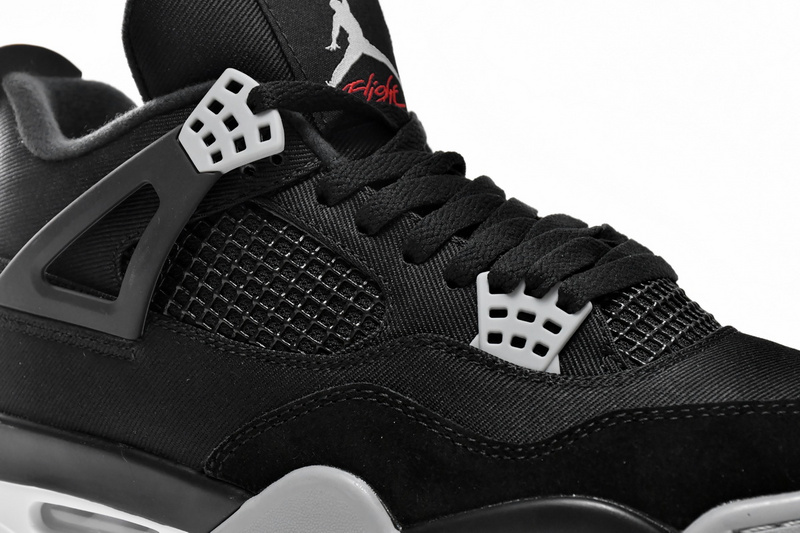 A1  Batch  Air Jordan 4 Retro Black Canvas