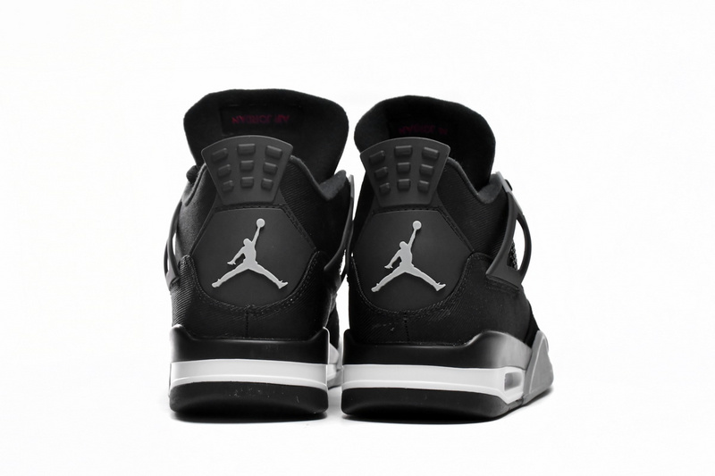 A1  Batch  Air Jordan 4 Retro Black Canvas