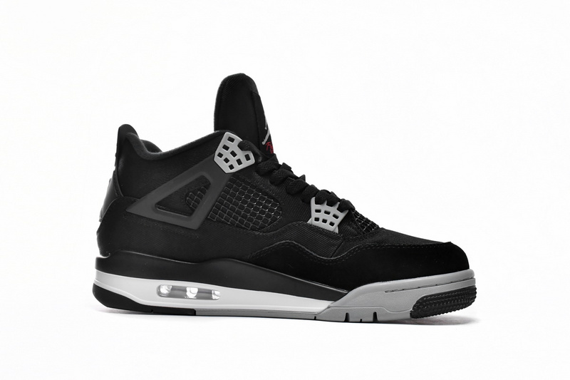 A1  Batch  Air Jordan 4 Retro Black Canvas