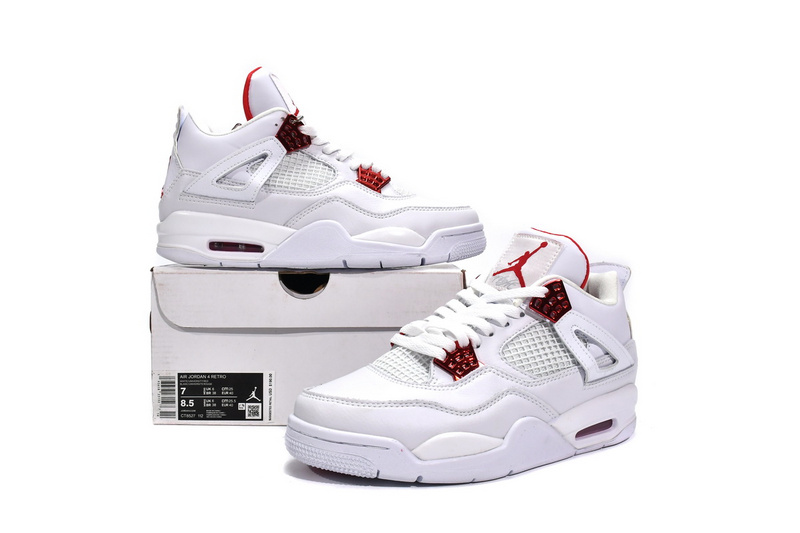 A1  Batch  Air Jordan 4 White University Red