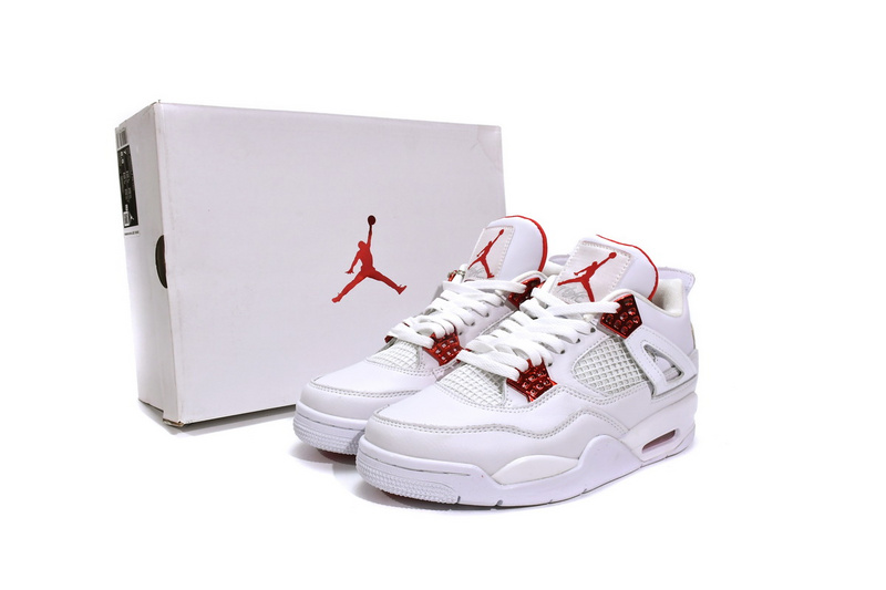 A1  Batch  Air Jordan 4 White University Red