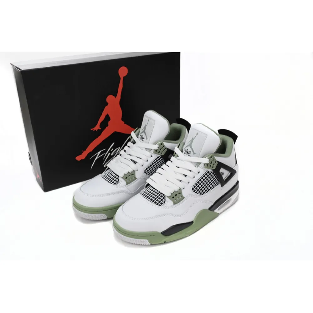 PB  Batch  Air Jordan 4 WMNS “Oil Green”Seafoam (W)