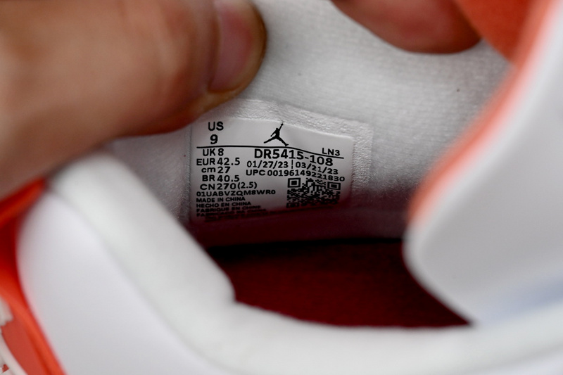 XP Batch Air Jordan 4 White Orange