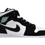 MID Air Jordan 1 Mid GS White Black Teal Tint