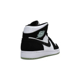 MID Air Jordan 1 Mid GS White Black Teal Tint