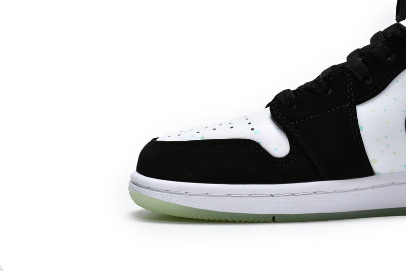 MID Air Jordan 1 Mid GS White Black Teal Tint