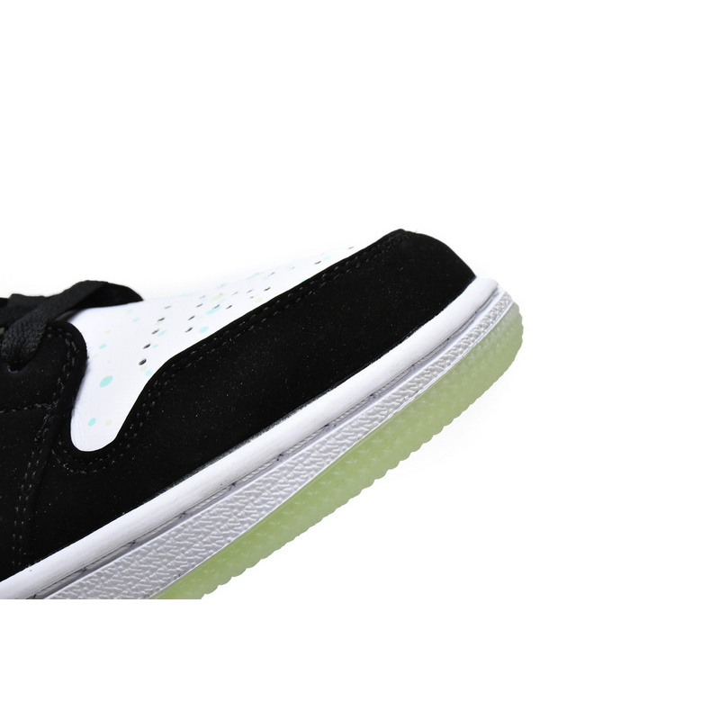 MID Air Jordan 1 Mid GS White Black Teal Tint