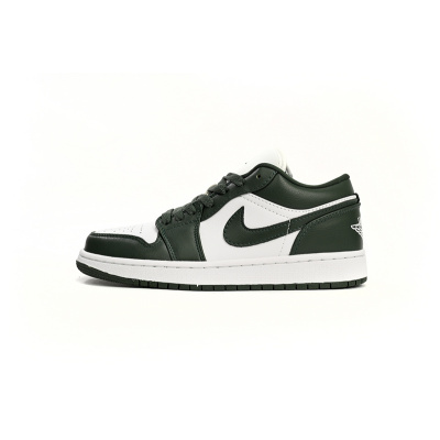XH Air Jordan 1 Low Blackish Green 01
