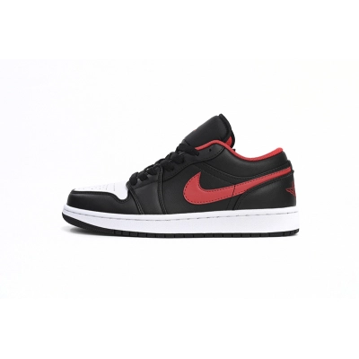 XH Travis Scott x Air Jordan 1 Low New Black Red 01