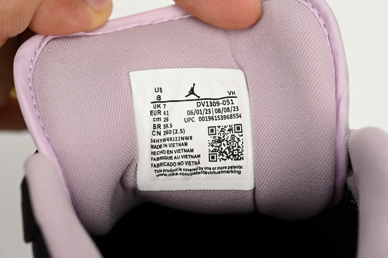 XH Travis Scott x Air Jordan 1 Low Black Purple